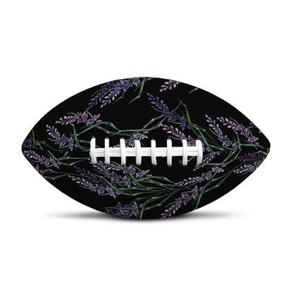 Embroidery Lavender Pattern Print Rugby Ball