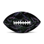 Embroidery Lavender Pattern Print Rugby Ball