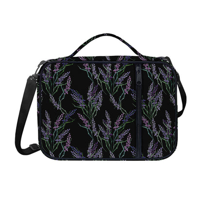 Embroidery Lavender Pattern Print Shoulder Strap Bible Bag