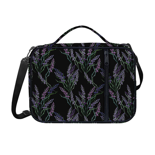 Embroidery Lavender Pattern Print Shoulder Strap Bible Bag