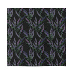 Embroidery Lavender Pattern Print Silk Bandana