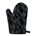 Embroidery Lavender Pattern Print Single Oven Mitt