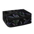 Embroidery Lavender Pattern Print Small Lunch Bag