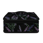 Embroidery Lavender Pattern Print Small Lunch Bag