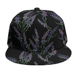 Embroidery Lavender Pattern Print Snapback Cap