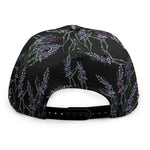 Embroidery Lavender Pattern Print Snapback Cap