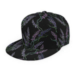 Embroidery Lavender Pattern Print Snapback Cap