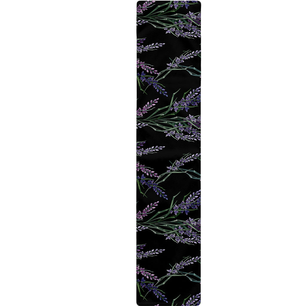 Embroidery Lavender Pattern Print Table Runner