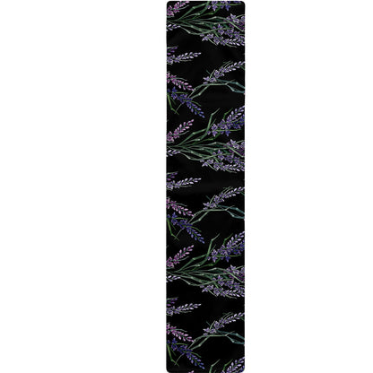 Embroidery Lavender Pattern Print Table Runner
