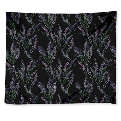 Embroidery Lavender Pattern Print Tapestry