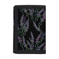 Embroidery Lavender Pattern Print Trifold Wallet
