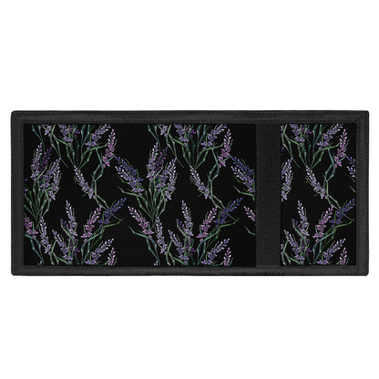 Embroidery Lavender Pattern Print Trifold Wallet