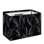 Embroidery Lavender Pattern Print Utility Tote Bag