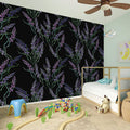 Embroidery Lavender Pattern Print Wall Sticker