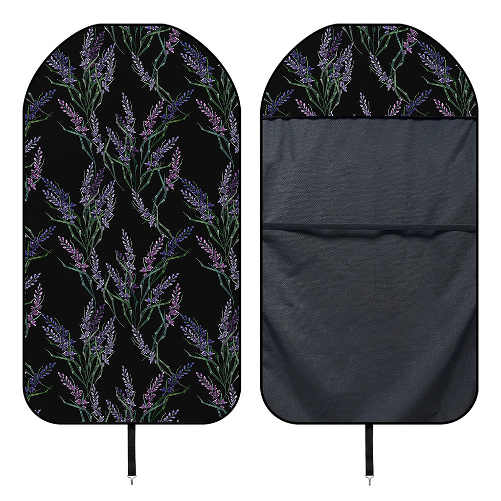 Embroidery Lavender Pattern Print Waterproof Car Seat Cover