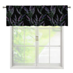 Embroidery Lavender Pattern Print Window Valance