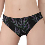 Embroidery Lavender Pattern Print Women's Panties