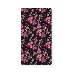 Embroidery Orchid Flower Pattern Print Baby Crib Sheet