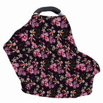 Embroidery Orchid Flower Pattern Print Baby Seat Cover