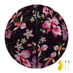 Embroidery Orchid Flower Pattern Print Basketball