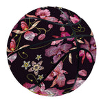 Embroidery Orchid Flower Pattern Print Basketball