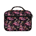Embroidery Orchid Flower Pattern Print Briefcase Bible Bag