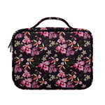 Embroidery Orchid Flower Pattern Print Briefcase Bible Bag
