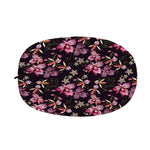 Embroidery Orchid Flower Pattern Print Car Side Mirror Covers