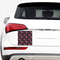Embroidery Orchid Flower Pattern Print Car Sticker