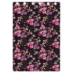 Embroidery Orchid Flower Pattern Print Curtain