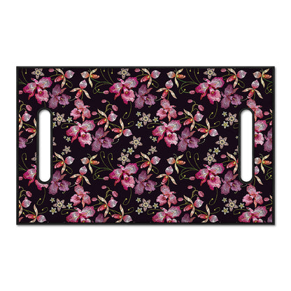 Embroidery Orchid Flower Pattern Print Golf Cart Seat Cover