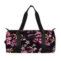 Embroidery Orchid Flower Pattern Print Gym Bag