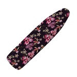 Embroidery Orchid Flower Pattern Print Ironing Board Cover