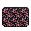 Embroidery Orchid Flower Pattern Print Laptop Sleeve
