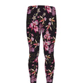 Embroidery Orchid Flower Pattern Print Men's Leggings