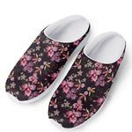 Embroidery Orchid Flower Pattern Print Mesh Casual Shoes