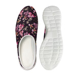 Embroidery Orchid Flower Pattern Print Mesh Casual Shoes