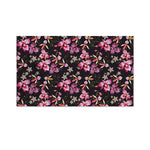 Embroidery Orchid Flower Pattern Print Polyester Flag