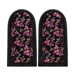 Embroidery Orchid Flower Pattern Print Skillet Handle Cover