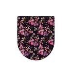 Embroidery Orchid Flower Pattern Print Toilet Lid Cover