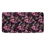 Embroidery Orchid Flower Pattern Print Towel