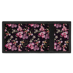 Embroidery Orchid Flower Pattern Print Trifold Wallet