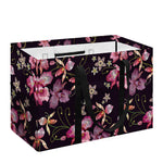 Embroidery Orchid Flower Pattern Print Utility Tote Bag