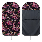 Embroidery Orchid Flower Pattern Print Waterproof Car Seat Cover