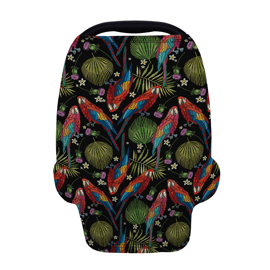 Embroidery Parrot Pattern Print Baby Seat Cover