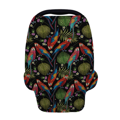 Embroidery Parrot Pattern Print Baby Seat Cover