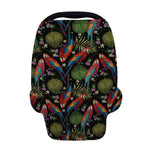 Embroidery Parrot Pattern Print Baby Seat Cover