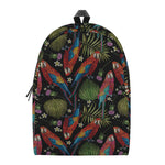 Embroidery Parrot Pattern Print Backpack