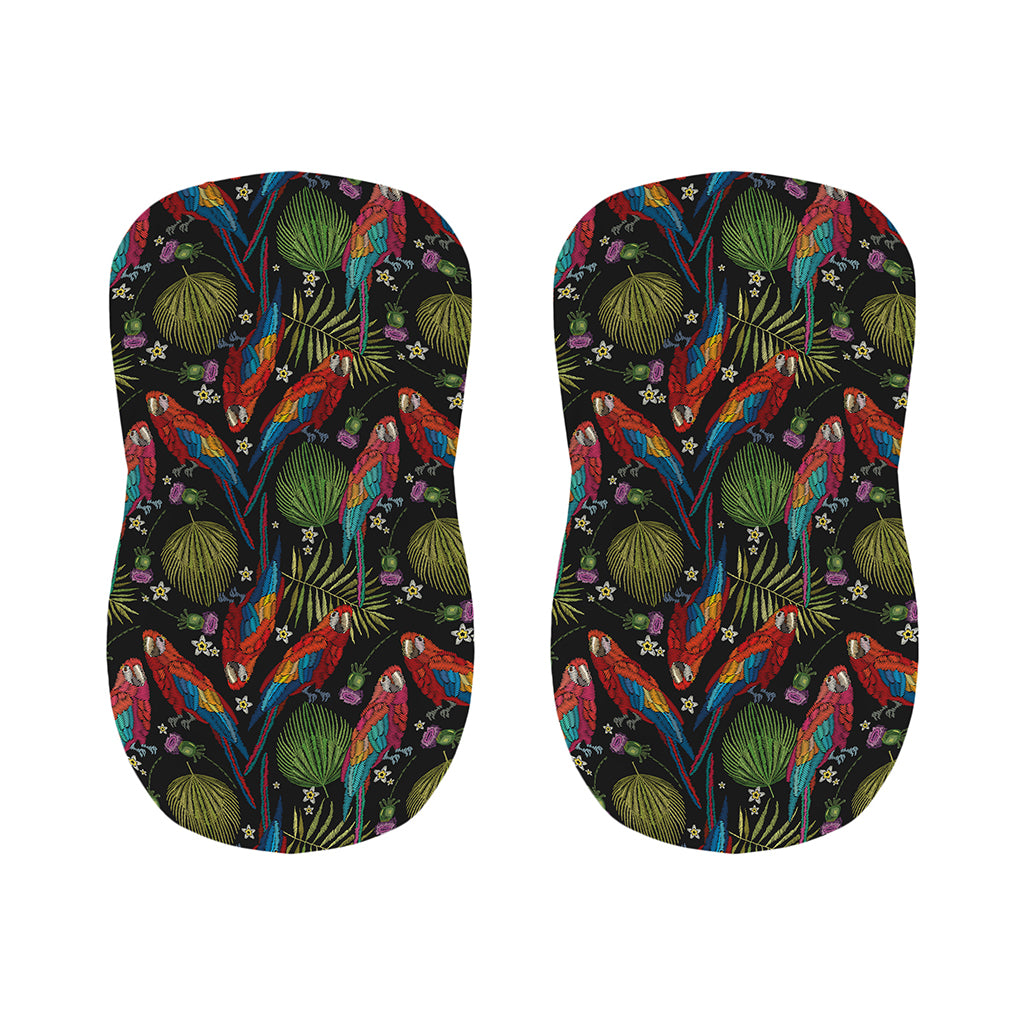 Embroidery Parrot Pattern Print Bar Stool Covers