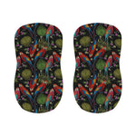 Embroidery Parrot Pattern Print Bar Stool Covers